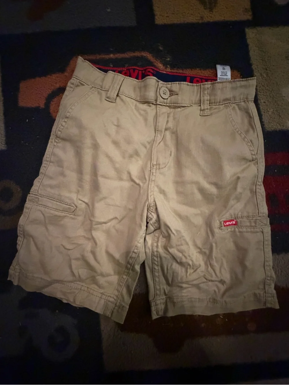 Levi's Khaki Cargo Shorts for Kids